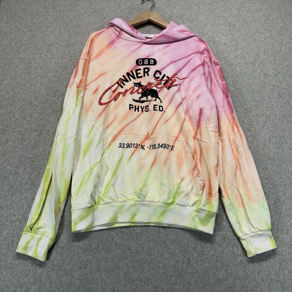 Honor The Gift Inner City Concrete Tie Dye Hoodie Men's Small Graphic Pullover